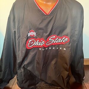 Vintage Ohio State Buckeyes Jacket Pro Player XL NCAA Football Black Red White